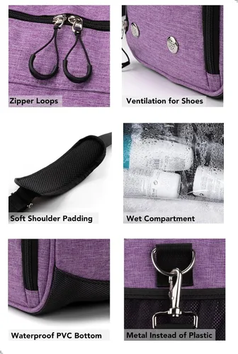 Miniatura 4 de Fitgriff Bolsa de gimnasio V1 para hombres y mujeres con compartimento para zapatos y artículos húmedos, bolsa de lona para viajes, deportes