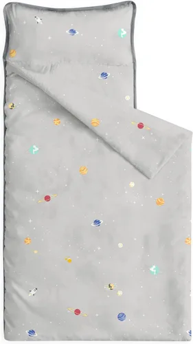 Miniatura 8 de Wake In Cloud - Tapete para siesta para niños pequeños con almohada y manta, tela 100% algodón, para niños de 3 años más en guardería, jardín