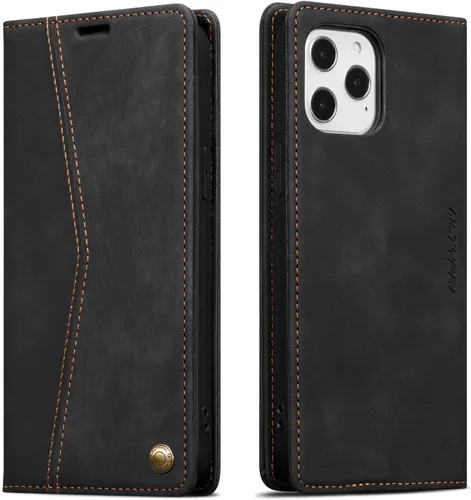Miniatura 68 de QLTYPRI Para iPhone Air Case Wallet Con Tarjetero, Vintage PU Cuero Kickstand Cierre Magnético A Prueba De Golpes Folio Libro Funda Para IPhone 17