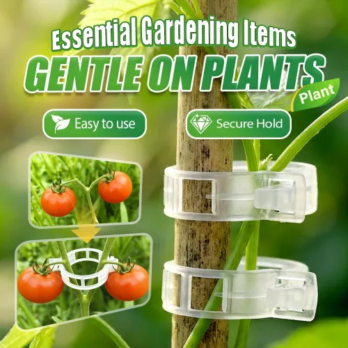 Miniatura 2 de Clips para plantas de jardín, clip de plástico seguro para plantas trepadoras, clips de tomate portátiles para plantas trepadoras, clip de soporte