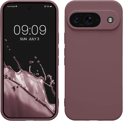 Miniatura 44 de kwmobile Funda compatible con Google Pixel 9 Pro - Funda protectora delgada de TPU para teléfono - Acabado mate suave - Negro mate