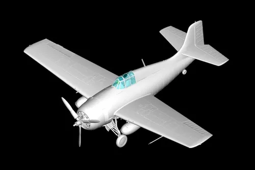 Miniatura 2 de Hobby Boss Kit de construcción de modelo de avión F4F-3 Wildcat (tardío)