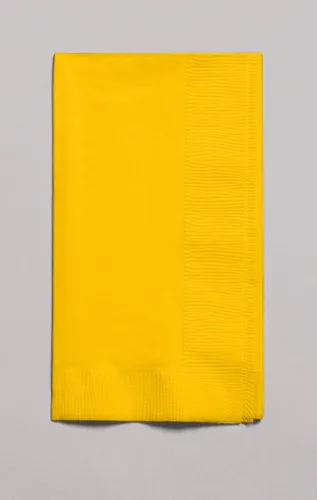 Miniatura 33 de Creative Converting 663276B Toque de color - Servilletas de papel de 2 capas para almuerzo (50 unidades), dorado brillante, 16.5 cm x 16.5 cm Oro