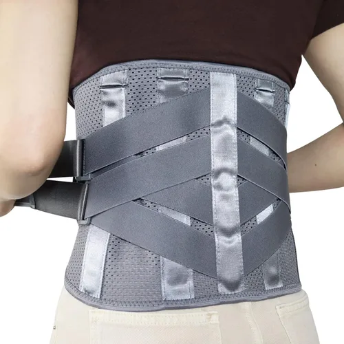 Miniatura 9 de HONGJING Soporte de masaje de luz roja con calor para aliviar el dolor de espalda baja, cinturón masajeador inalámbrico recargable para dolor