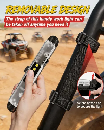 Miniatura 5 de Luz de techo interior para UTV, ANGU-OFFROAD Luz LED universal para montaje en barra antivuelco para luces de cúpula UTV, luces de jaula de utilidad