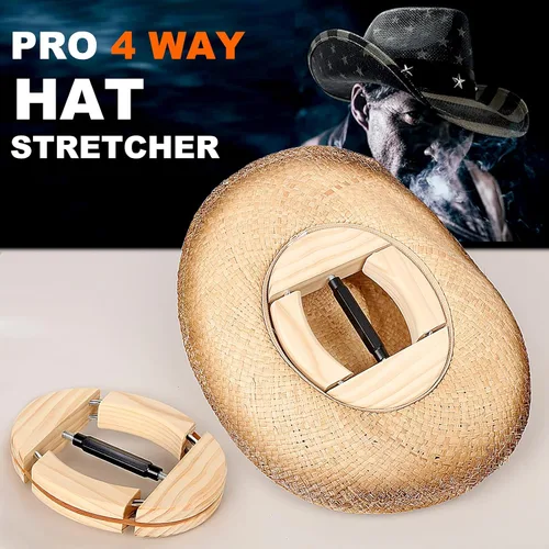 Miniatura 2 de Camilla de sombrero de 4 vías, para sombreros ajustados de tamaño 6 7/8 a 8 1/2, extensor de sombrero resistente