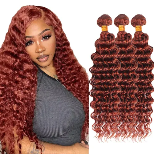Miniatura 74 de Color 30 paquetes de cabello humano marrón onda del cuerpo paquetes 8 10 12 pulgadas brasileño virgen Remy extensiones de cabello humano doble trama
