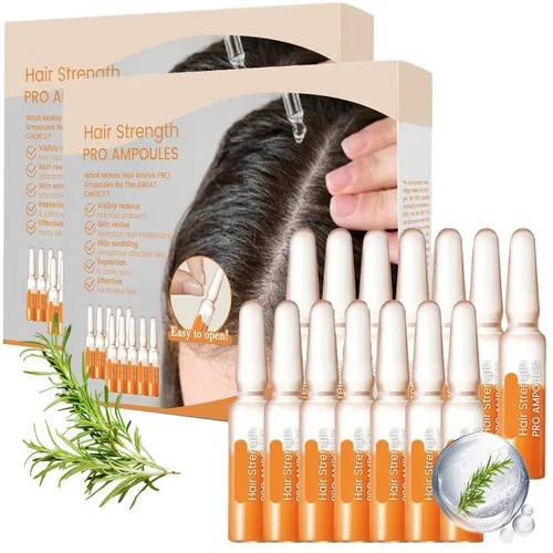 Ampollas para el Crecimiento del Cabello, aceite de regeneración del cabello, repara y promueve el crecimiento del cabello, ampolla de fuerza del
