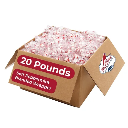 Red Bird Caramelos de Menta Suave en Bolsitas, Caramelos en Granel Envueltos Individualmente, Envase de Marca, 9 kg
