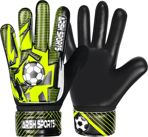 Miniatura 12 de Guantes de portero de fútbol para niños, guantes de portero para jóvenes niños y niñas con palma de látex de 4MM, antideslizantes, protección doble
