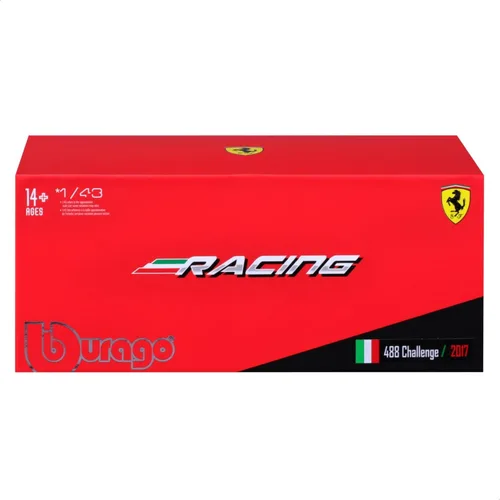 Miniatura 9 de Bburago B18-36306 43 Ferrari Racing 488 Challenge, Amarillo #1
