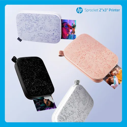 Miniatura 8 de Impresora fotográfica portátil HP Sprocket 2x3 (Negro Noir) Imprime imágenes en papel adhesivo Zink, desde tu dispositivo iOS y Android.