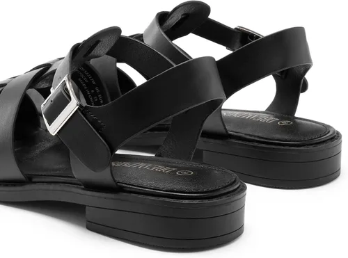Miniatura 4 de DREAM PAIRS Fisherman Gladiator - Sandalias planas tejidas para verano