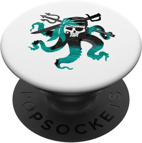 Disney Descendants 2 Uma Pirate Octopus - PopSockets agarre y soporte para teléfonos y tabletas, Negro