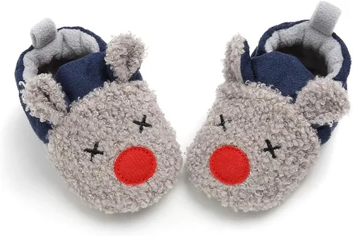 Miniatura 3 de Botas cálidas de invierno para bebés recién nacidos, botas de forro polar suave, suela antideslizante, zapatos para primeros caminantes, unisex