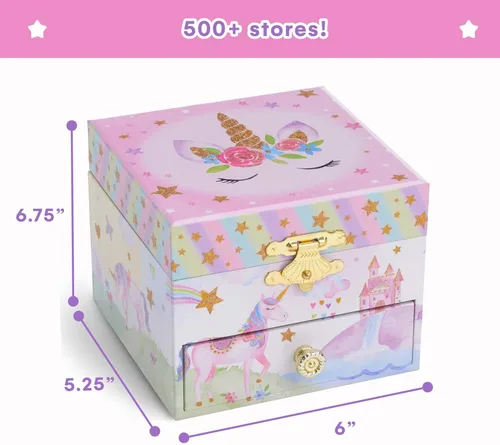 Miniatura 3 de JewelKeeper - Joyero musical grande con 2 cajones