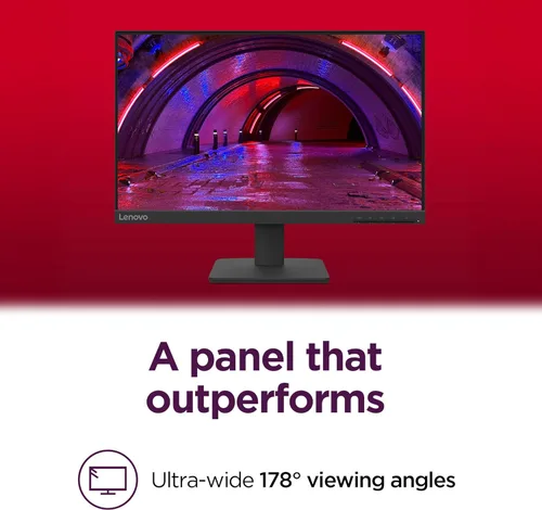 Miniatura 3 de Monitor Lenovo L22-4e - Monitor de Oficina - Pantalla IPS FHD de 21.5" - Frecuencia de Actualización de 100Hz - MPRT de 4 ms - 99% sRGB - Negro