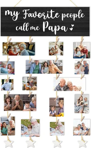 Miniatura 17 de Mejor Regalo para Abuelito Marco Negro para Fotos Soporte para Fotos para Pared, Regalos de Cumpleaños para Papá Abuelo, Regalo de Gracias