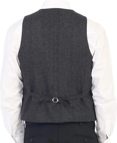 Miniatura 109 de Gioberti Chaleco de tweed formal de 6 botones para hombres