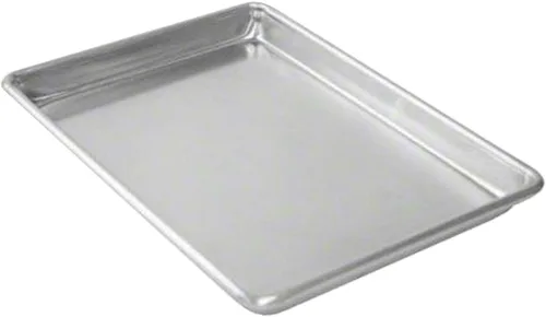 Miniatura 2 de Tiger Chef Bandeja de aluminio de tamaño medio de 1/2 de 18 x 13 pulgadas, moldes para pasteles para pastelería comercial aprobados por la NSF