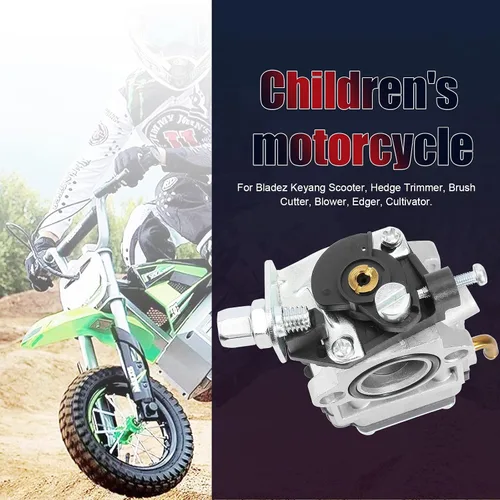 Miniatura 7 de Carburador para motor de 2 tiempos de 33cc 40cc 43cc 47cc 49cc 50cc con entrada de 15mm para Dirt Pocket Rocket, ATV, Scooter, Mini Chopper, Quad