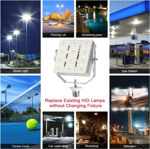 Miniatura 8 de BBESTLED Kit de reacondicionamiento de caja de zapatos LED de 240 W, E39 Mogul Base LED luces de cancha deportiva, luces de poste ETL, accesorio
