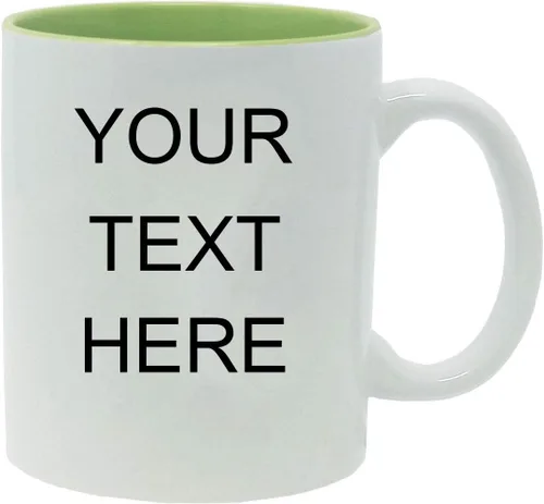 Miniatura 8 de Taza de café personalizada de cerámica blanca de 11 onzas, personalizable, color negro