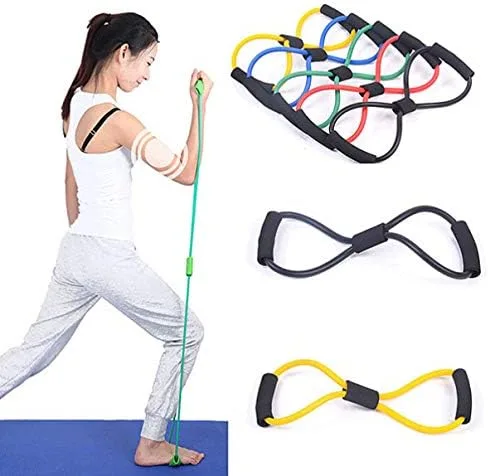 Miniatura 2 de BESPORTBLE 8 máquinas de ejercicio Equipo de gimnasio Equipo de gimnasio Bandas de resistencia Expansor de pecho Correa de pecho Elástico de Rally