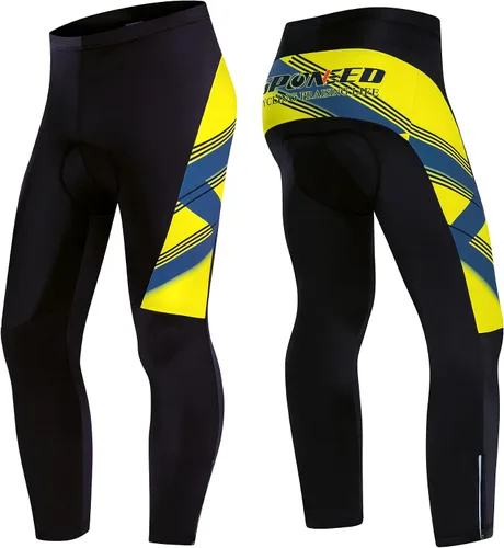 Miniatura 52 de sponeed Ropa de ciclismo para hombre, manga larga, para bicicleta de montaña, camiseta de bicicleta de carretera, pantalones acolchados, trajes