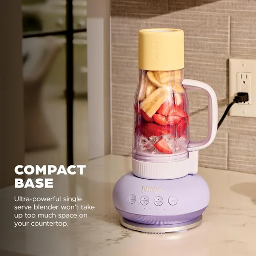 Miniatura 8 de Ninja Blendboss™ Licuadora personal para batidos y bebidas congeladas Vaso de viaje de 26 onzas con tapa a prueba de fugas, boquilla para beber
