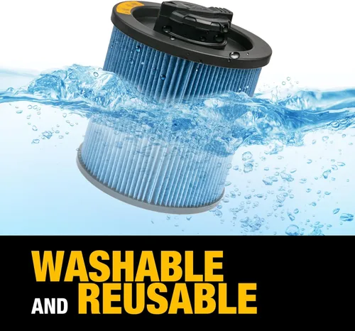 Miniatura 6 de DEWALT Filtro de vacío HEPA de repuesto DXVC6912, apto para aspiradora húmeda y seca de 6 a 16 galones, compatible con DXV06P, DXV09P, DXV09PA
