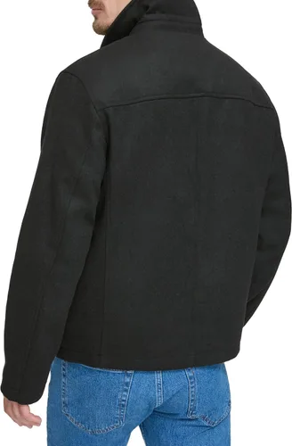 Miniatura 4 de Dockers Chaqueta de mezcla de lana con parte inferior abierta para hombre con babero acolchado