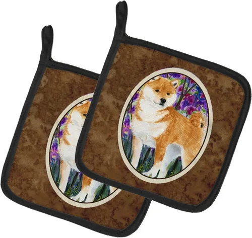 Miniatura 32 de Caroline's Treasures SS8617PTHD - Juego de soportes para ollas de cocina resistentes al calor, almohadillas calientes para horno para cocinar, Husky