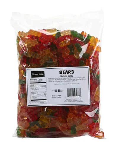 Miniatura 17 de Kervan Candy Bebeto 12 Sabores Gomitas de Oso - Gomitas Afrutadas, Blandas y Dulces a Granel para Niños, Snacks de Regalo y Fiestas - Bolsa
