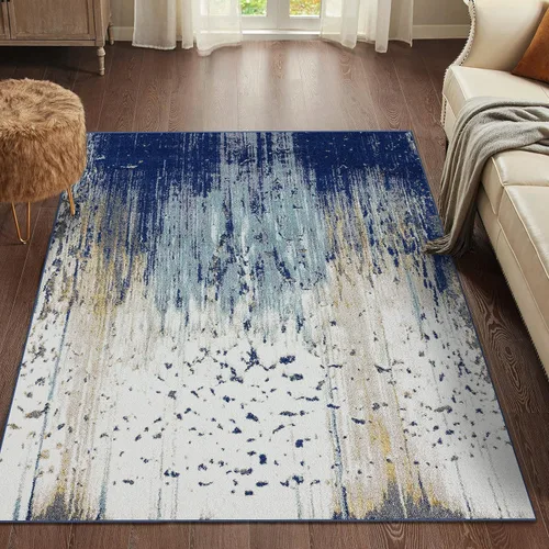 Miniatura 3 de LUXE WEAVERS Alfombra abstracta de 5 x 7, azul