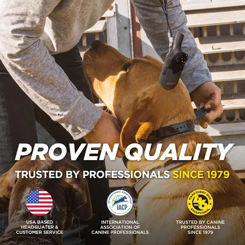 Miniatura 4 de Dogtra 200iQ Collar E de entrenamiento remoto – 100 niveles, tono, vibración, rango de 1/2 milla – Compacto, impermeable, control con una sola mano
