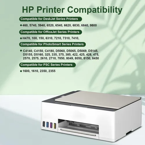 Miniatura 2 de Paquete combinado de cartuchos de tinta 94/95 de repuesto para HP Ink 94 95 C8765WN C8766WN compatible con impresora HP Deskjet 460 5740 6540