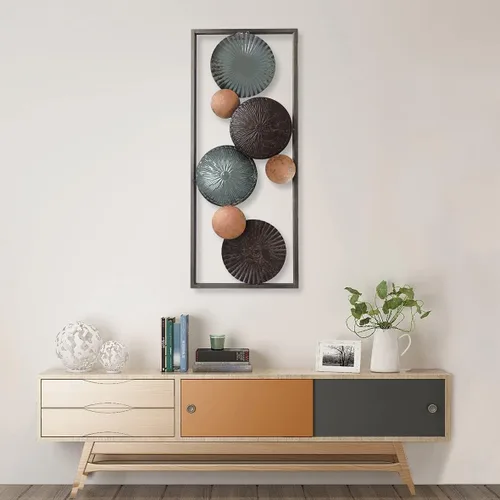 Miniatura 6 de All American Collection - Decoración de pared chic y moderna de aluminio y metal con marco