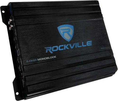 Miniatura 4 de Rockville RV10.2B 1000W de pico/350W RMS Subwoofer de coche de 10" de doble carcasa, amplificador mono Clase A/B, diseño ventilado con puerto