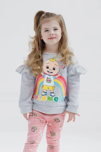 Miniatura 2 de CoComelon JJ - Conjunto de sudadera y pantalones de forro polar para niñas pequeñas