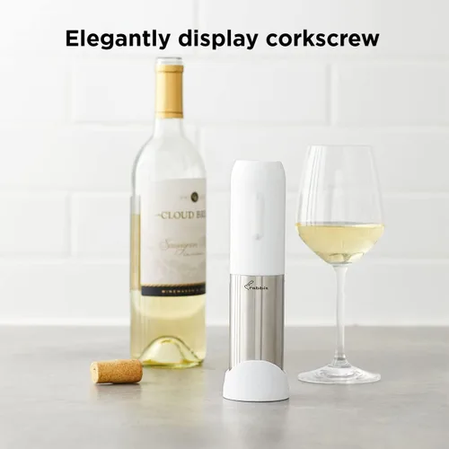 Miniatura 8 de Rabbit Abridor de vino eléctrico compacto, sacacorchos eléctrico con cortador de lámina integrado, recargable y portátil, fácil apertura de botella