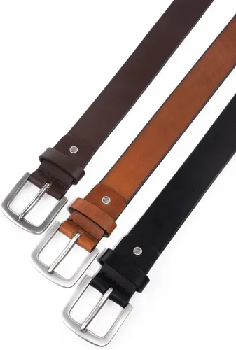 Miniatura 5 de Mens Belts Full Grain Genuine Leather Casual Dress Jeans Belts for Men