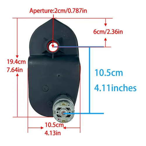 Miniatura 4 de Caja de cambios de motor de alta velocidad RS550 de 12 voltios, 35000 RPM, para ruedas eléctricas, juguetes de paseo para niños, actualización