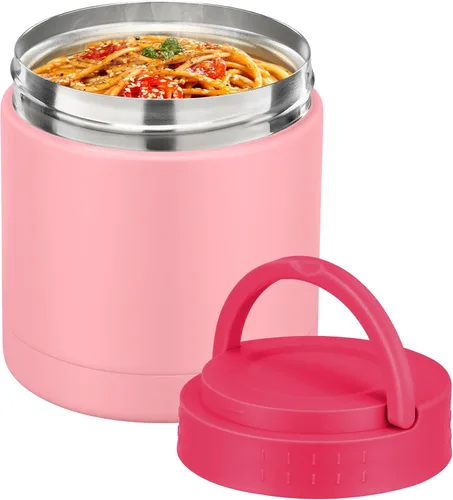 Miniatura 9 de HWONMTE Termo de sopa de 10.5 onzas para comida caliente, para niños y adultos, tarro de alimentos aislado con asa ancho de boca, recipientes de Azul