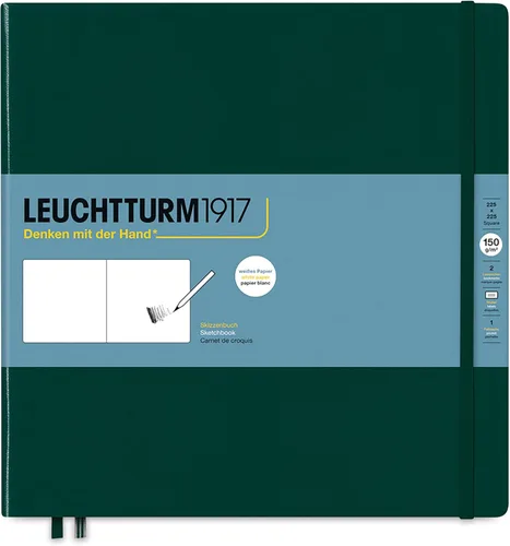 Miniatura 18 de Leuchtturm1917 - Cuaderno mediano de tapa dura para bocetos (negro) - 112 páginas de papel de 150 g/m²
