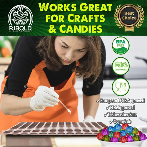 Miniatura 4 de Molde para Gomitas de Caramelo - Media Hoja Marrón