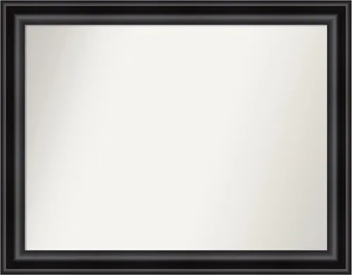 Miniatura 441 de Amanti Art Espejo personalizado, espejo de baño negro puente, espejo de pared o espejo de tocador de baño sobre el fregadero (26 x 26 pulgadas)