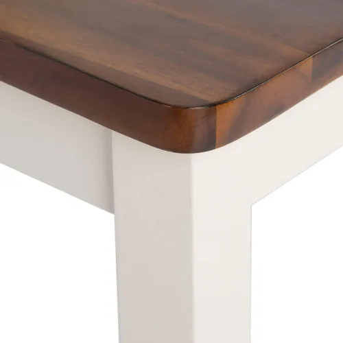 Miniatura 5 de Safavieh Home Collection Akash - Silla de comedor de 18 pulgadas con respaldo en X blanco y natural (juego de 2)