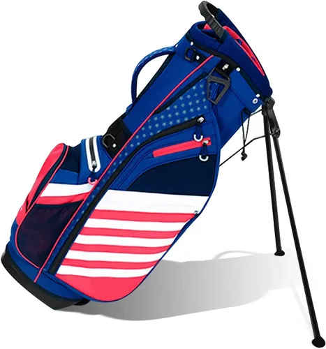 Miniatura 6 de BOBOPRO Bolsa de Soporte de Golf, Ligera con Divisores Superiores de 14 Compartimentos, Bolsa de Transporte de Golf con 8 Bolsillos, Bolsa de Golf