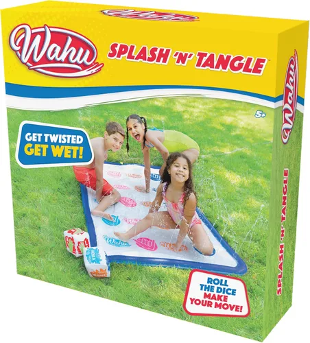 Miniatura 8 de Wahu Splash 'N' Tangle - Juego de agua para niños a partir de 5 años y adultos, juego de agua Twister para exteriores con tapete de juego, conector